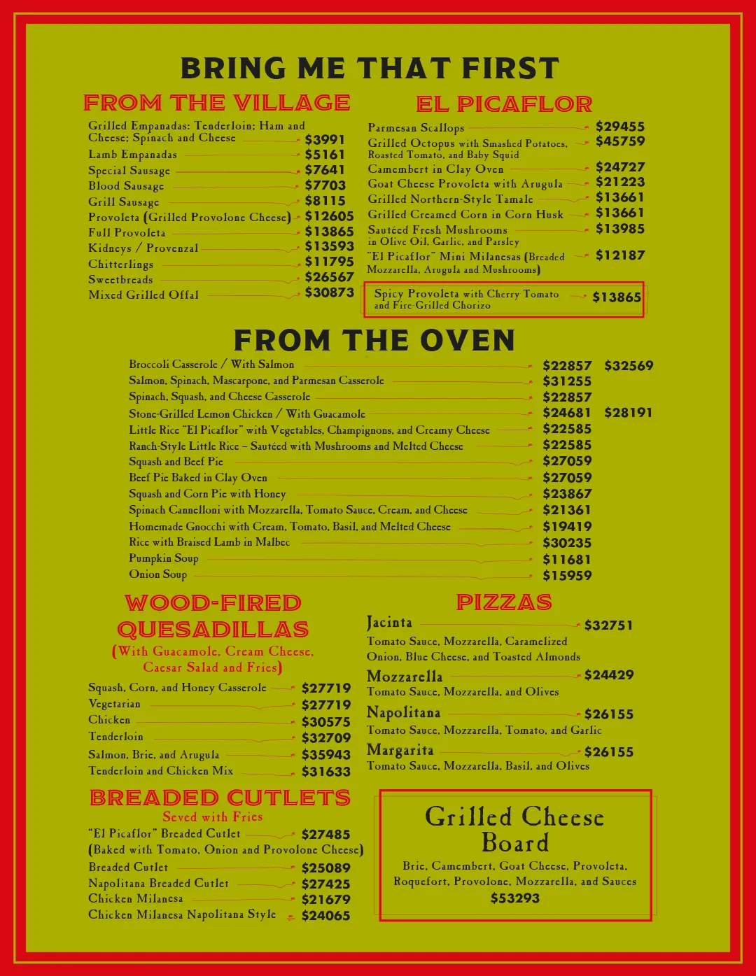 Menu — Page 2