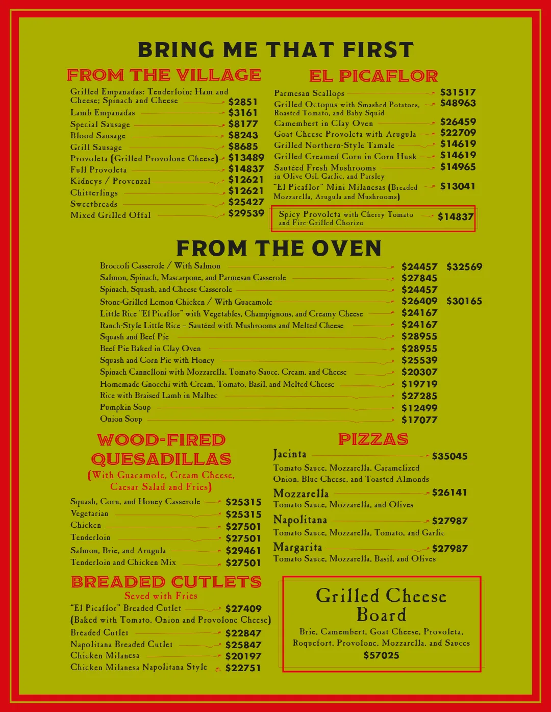 Menu — Page 2