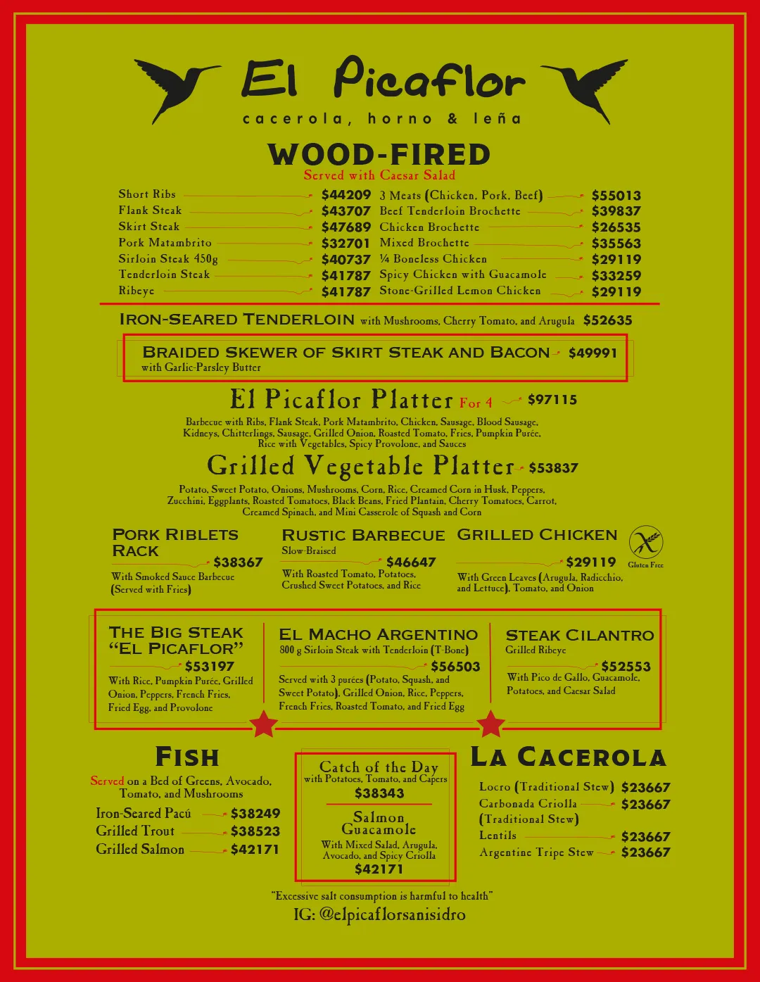 Menu — Page 3