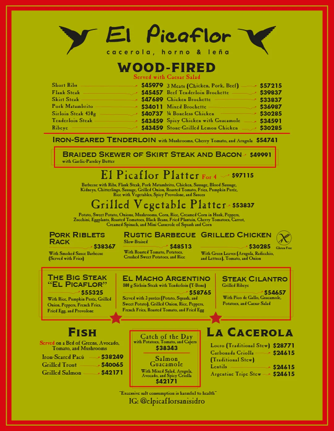 Menu — Page 3