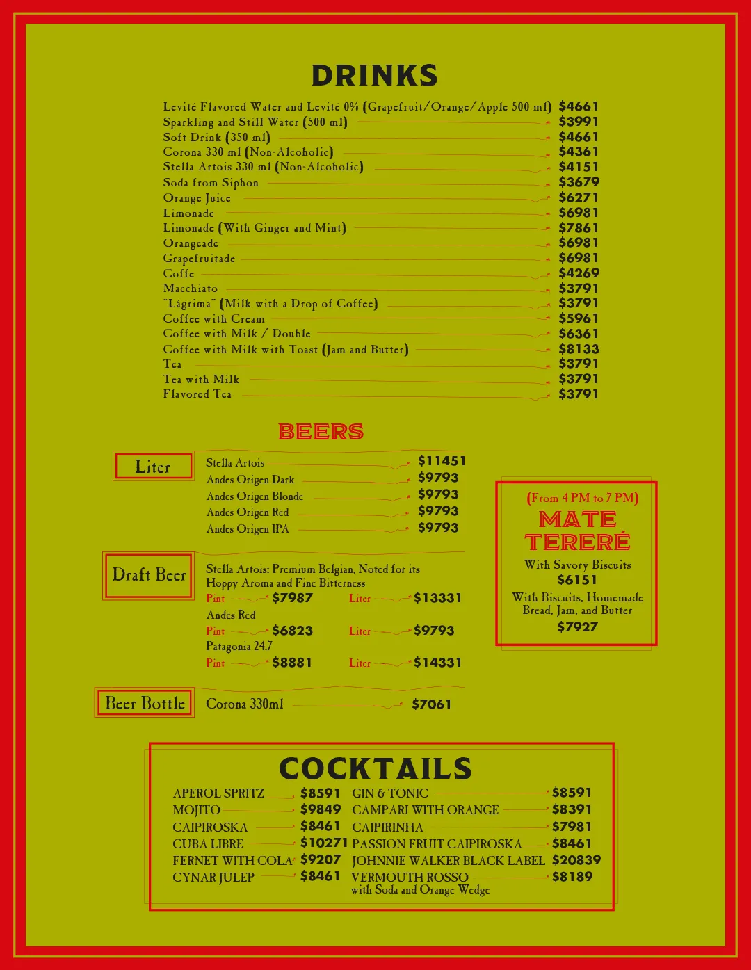 Menu — Page 5