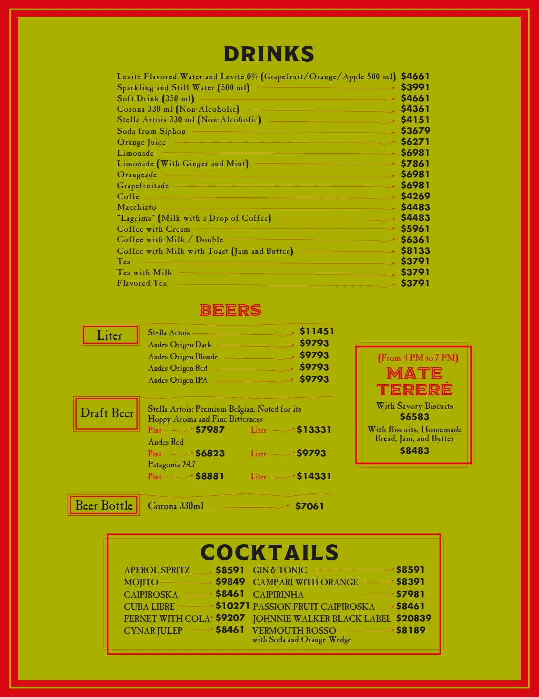 Menu — Page 5