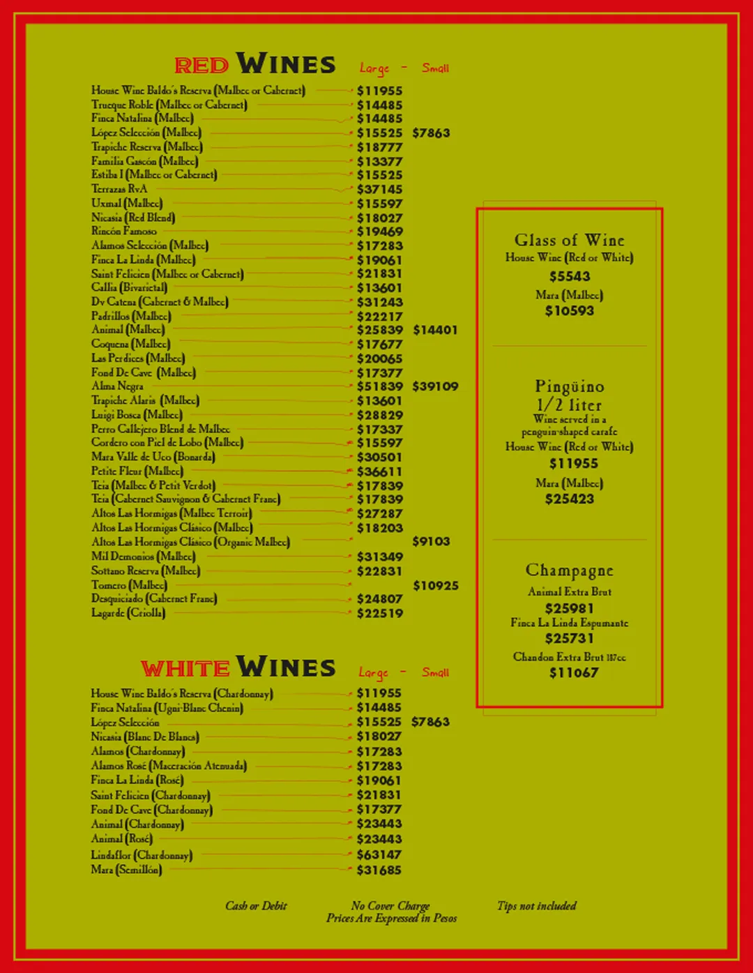 Menu — Page 6